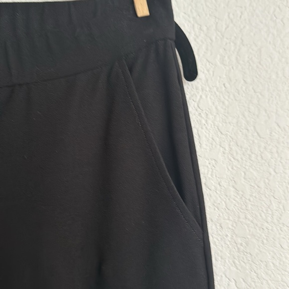 Eileen Fisher classic black elastic waist slacks XS/TP - Picture 4 of 9